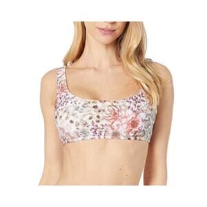 Soluna Swim Bikini Top Multi color Size Large NWT Retail $68